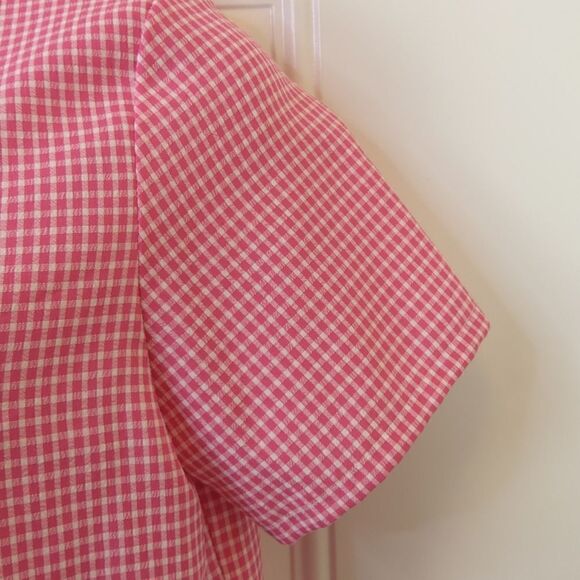 BonWorth fuchsia and white button front shirt with appliques - Picture 6 of 11